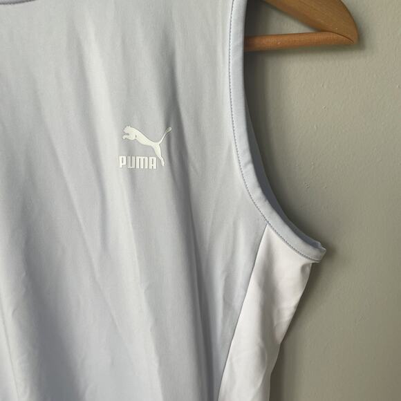 PUMA Halogen Blue T7 Dress Womens Size Medium Athletic Dress High Neck - Picture 3 of 9